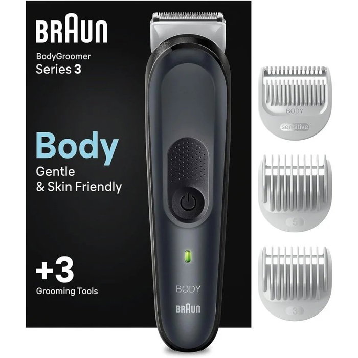 Braun BodyGroomer Series 3 BG3340 con Batería y 3 Accesorios
